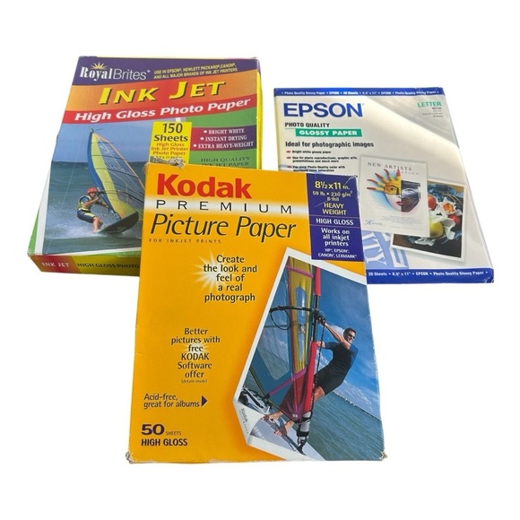 Lot of random high quality glossy photo paper, printing, open package - Picture 1 of 10